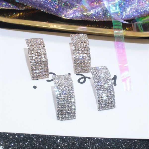 stud korea fashion jewelry shiny crystal simple geometric earrings bar party for women, Golden;silver
stud korea fashion jewelry shiny crystal simple geometric earrings bar party for women, Golden;silver