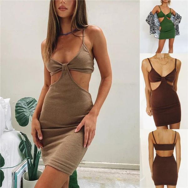 casual dresses chronstyle women knitted cut out spaghetti strap mini halter neck backless dress clubwear party y2k streetwear 2021, Black;gray
casual dresses chronstyle women knitted cut out spaghetti strap mini halter neck backless dress clubwear party y2k streetwear 2021, Black;gray