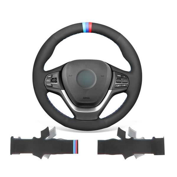 diy custom hand stitched soft black suede steering wheel cover for bmw x3 f25 2011-2017 / x4 f26 2015-2018
diy custom hand stitched soft black suede steering wheel cover for bmw x3 f25 2011-2017 / x4 f26 2015-2018