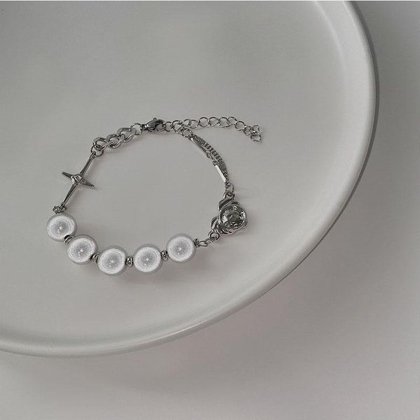 charm bracelets allme ins fashion reflective pearl beaded bracelet for women shiny rhinestone cross starburst accessories, Golden;silver
charm bracelets allme ins fashion reflective pearl beaded bracelet for women shiny rhinestone cross starburst accessories, Golden;silver