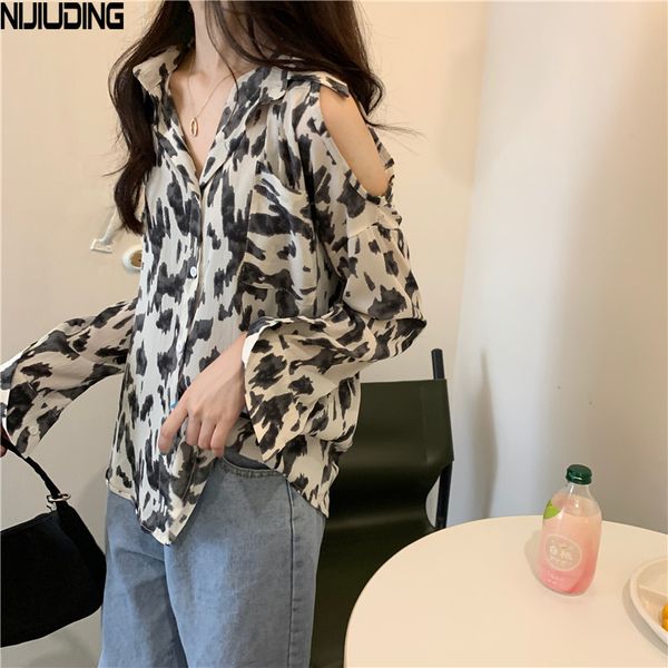 autumn long sleeve turn down collar leopard shirts women vintage loose dewshoulder single-breasted blouses female 210514, White
autumn long sleeve turn down collar leopard shirts women vintage loose dewshoulder single-breasted blouses female 210514, White