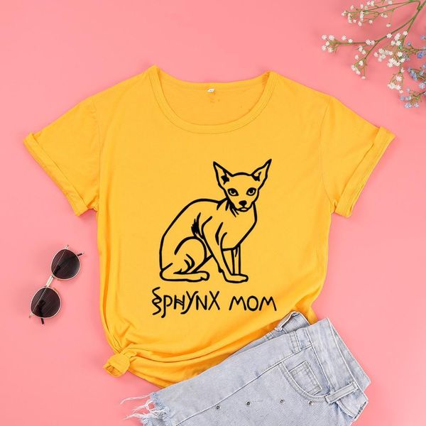sphynx mom cat mama mother womens plus size letters 90s cotton o neck kawaii shirt short sleeve tees, White
sphynx mom cat mama mother womens plus size letters 90s cotton o neck kawaii shirt short sleeve tees, White