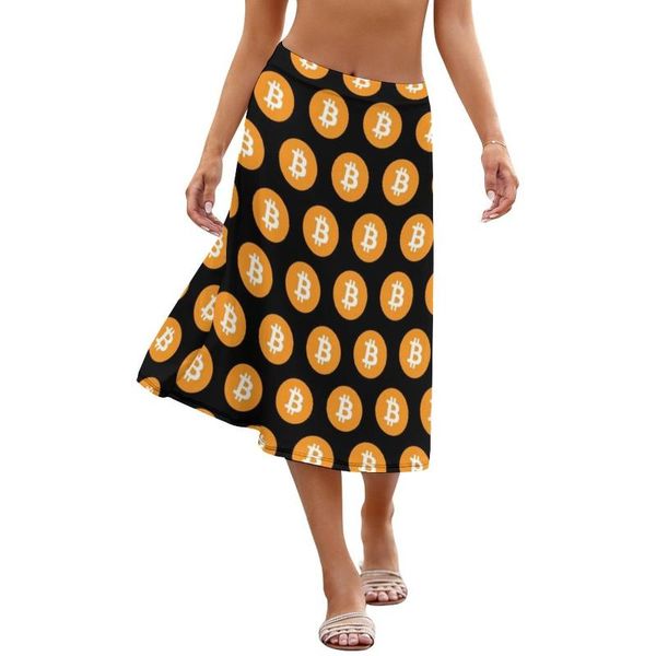 skirts skirt business aesthetic teen polyester patterns midi, Black