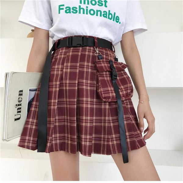 skirts casual basic fashion all match plaid pocket high waist pleated skirt college wind 2021 vintage female women mini, Black
skirts casual basic fashion all match plaid pocket high waist pleated skirt college wind 2021 vintage female women mini, Black