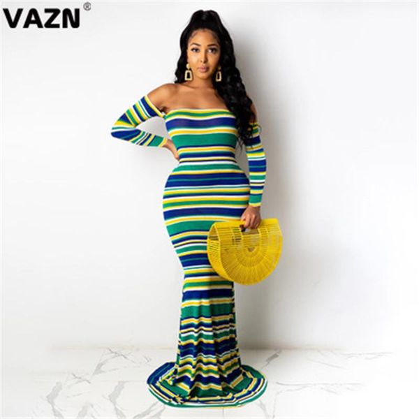 casual dresses vazn 2021 autumn arrival striped club strapless backless full sleeve women high waist mermaid maxi dress, Black;gray
casual dresses vazn 2021 autumn arrival striped club strapless backless full sleeve women high waist mermaid maxi dress, Black;gray