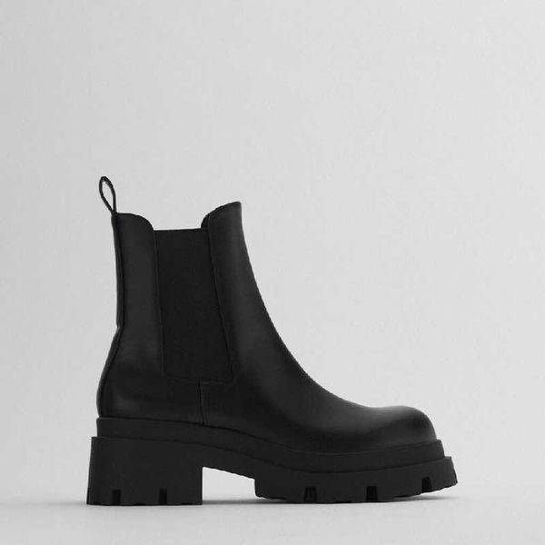women's boots autumn and winter chimney chelsea boots british style thick bottom martin 210911, Black
women's boots autumn and winter chimney chelsea boots british style thick bottom martin 210911, Black