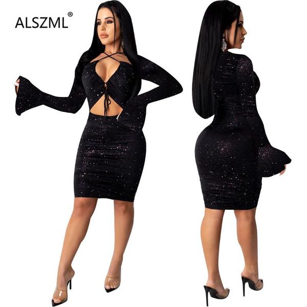 style v neck women sheath dress ladies flare sleeve party club bodycon vestidos casual dresses, Black;gray
style v neck women sheath dress ladies flare sleeve party club bodycon vestidos casual dresses, Black;gray