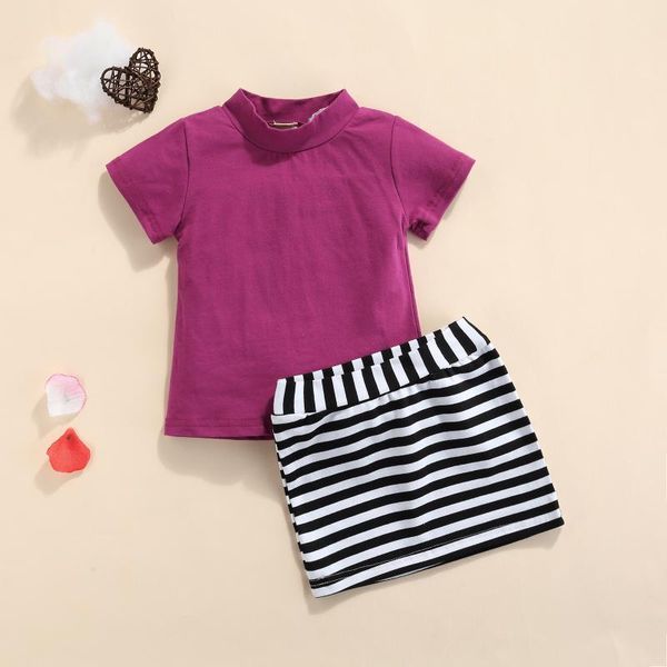 clothing sets focusnorm summer kids girls fashion clothes 0-5y solid short sleeve t shirts striped mini skirts 2pcs, White
clothing sets focusnorm summer kids girls fashion clothes 0-5y solid short sleeve t shirts striped mini skirts 2pcs, White