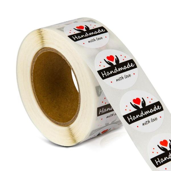 gift wrap 500 labels per roll round paper handmade with love stickers seal scrapbooking package stationery sticker
gift wrap 500 labels per roll round paper handmade with love stickers seal scrapbooking package stationery sticker