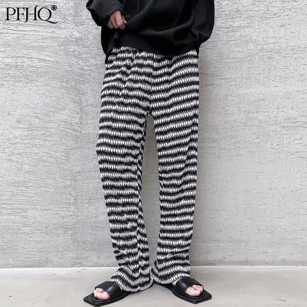 men's pants pfhq 2021 fashion original design fold printing loose wide-leg straight casual trousers autumn and winter 21a1465, Black
men's pants pfhq 2021 fashion original design fold printing loose wide-leg straight casual trousers autumn and winter 21a1465, Black