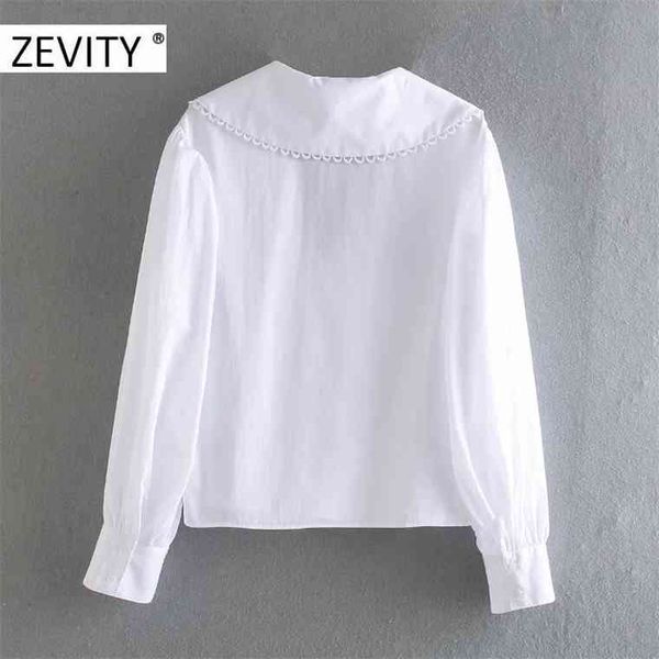 zevity sweet peter pan collar lace stitching casual poplin blouse shirts women puff sleeve white chemise chic ls7201
zevity sweet peter pan collar lace stitching casual poplin blouse shirts women puff sleeve white chemise chic ls7201
