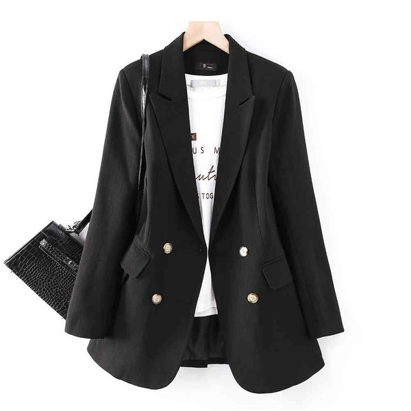 suit suit casual double breasted outerwear solid jackets blazer fashionable black ladies gray coat for spring, White;black
suit suit casual double breasted outerwear solid jackets blazer fashionable black ladies gray coat for spring, White;black