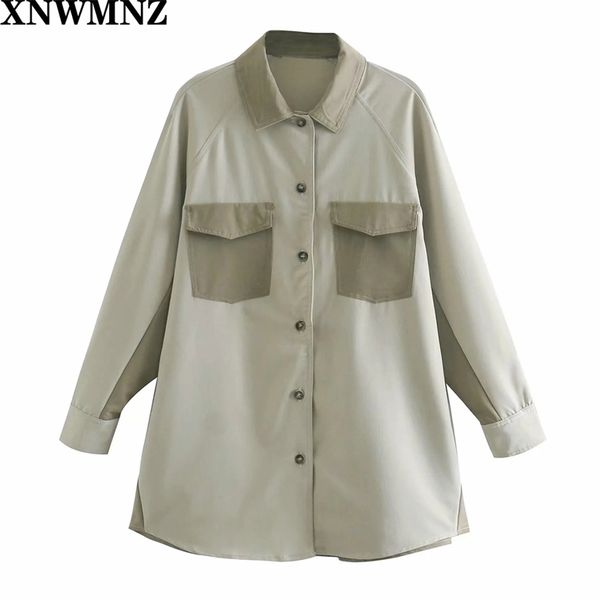 women autumn winter patchwork overshirt collared with long sleeves female fashion casual 210520, Black;brown
women autumn winter patchwork overshirt collared with long sleeves female fashion casual 210520, Black;brown