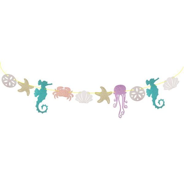 party decoration luau hawaiian garland seahorse jellyfish crab sea star glitter banner for summer
party decoration luau hawaiian garland seahorse jellyfish crab sea star glitter banner for summer
