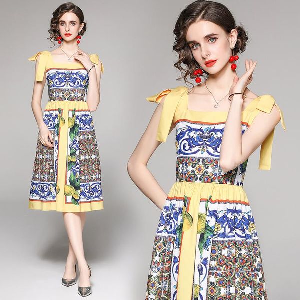 casual dresses summer women's fashion slim-fit lace-up geometric print sleeveless vest dress, Black;gray
casual dresses summer women's fashion slim-fit lace-up geometric print sleeveless vest dress, Black;gray