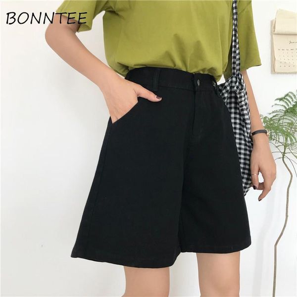 denim shorts women solid pockets zipper loose all-match korean style womens wide leg casual students summer fashion breathable women's, White;black
denim shorts women solid pockets zipper loose all-match korean style womens wide leg casual students summer fashion breathable women's, White;black