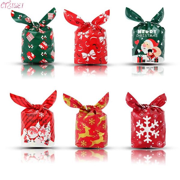 christmas decorations 25/50pcs santa snowflake elk packaging gift bag long ear candy bags for home year 2022 favor
christmas decorations 25/50pcs santa snowflake elk packaging gift bag long ear candy bags for home year 2022 favor