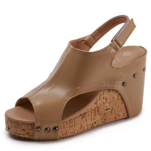 women sandals pu buckle strap 8cm wedges high heels peep toe shallow shoes sandalias mujer 2021 size 35-42 black khaki
women sandals pu buckle strap 8cm wedges high heels peep toe shallow shoes sandalias mujer 2021 size 35-42 black khaki