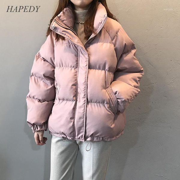 women's down & parkas hapedy winter jacket women parka 2021 stand collar solid thick warm coat oversized outwear female, Black
women's down & parkas hapedy winter jacket women parka 2021 stand collar solid thick warm coat oversized outwear female, Black