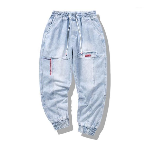 men's jeans 2021 streetwear hip hop cargo pants elastic harun joggers in autumn and spring men cloth, Blue
men's jeans 2021 streetwear hip hop cargo pants elastic harun joggers in autumn and spring men cloth, Blue