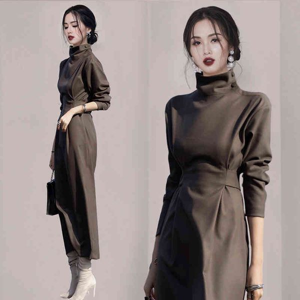 2021 fashion spring oversize hgh elegant neck dress ladies clothes a291, Black;gray
2021 fashion spring oversize hgh elegant neck dress ladies clothes a291, Black;gray