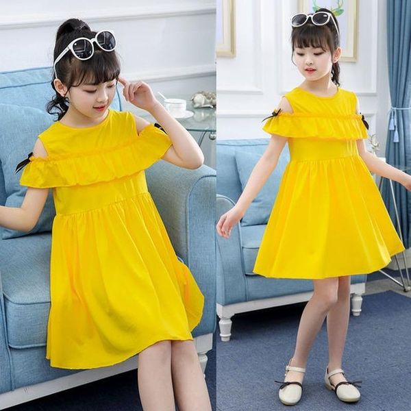 girls dress summer 2021 elegant childrens clothing princess party strapless casual toddler girl dresses 6 and 7 years girl's, Red;yellow
girls dress summer 2021 elegant childrens clothing princess party strapless casual toddler girl dresses 6 and 7 years girl's, Red;yellow