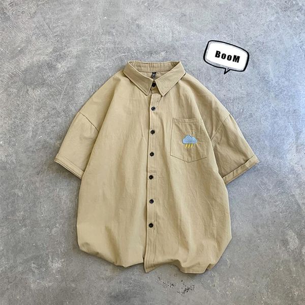 men's casual shirts qsuper summer half sleeve men fashion easy-match handsome ins feeling man clothing cute images short shirt, White;black
men's casual shirts qsuper summer half sleeve men fashion easy-match handsome ins feeling man clothing cute images short shirt, White;black