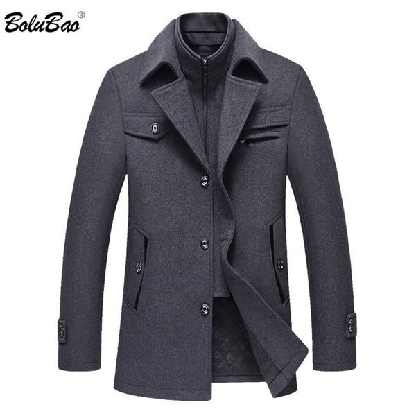 bolubao casual brand men blends coats autumn winter solid color men's wool coat male fashion wool coat 211120, Black
bolubao casual brand men blends coats autumn winter solid color men's wool coat male fashion wool coat 211120, Black