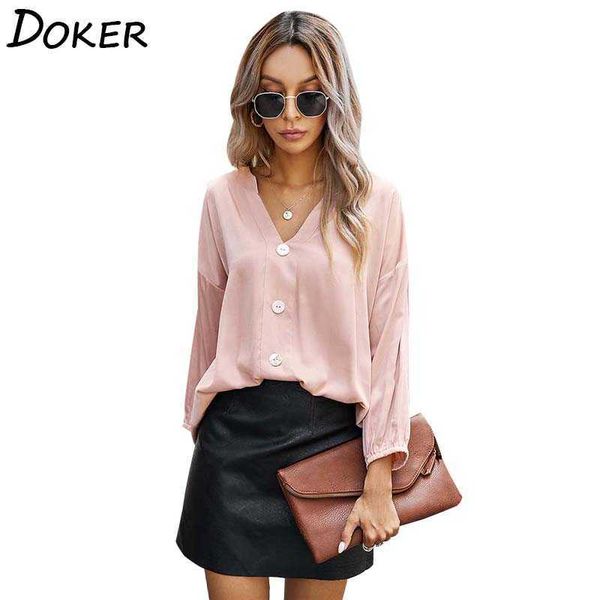 simple solid color v neck button long sleeve t shirt women elegant office casual loose party ladies blouse 210604, White
simple solid color v neck button long sleeve t shirt women elegant office casual loose party ladies blouse 210604, White