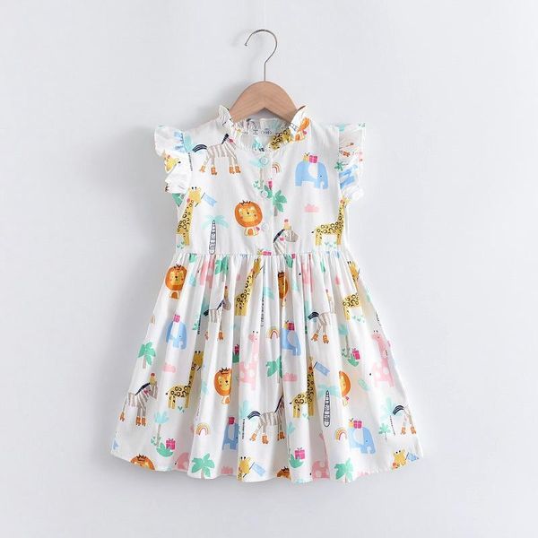 lovely baby girl summer dress cartoon print ruffled sleeve princess in white girl's dresses, Red;yellow
lovely baby girl summer dress cartoon print ruffled sleeve princess in white girl's dresses, Red;yellow