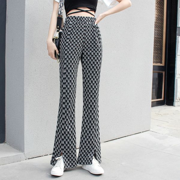 spring casual korea chic women versatile split wide leg pants elaxtic waist loose panelled print jeans 16w354 210510, Blue
spring casual korea chic women versatile split wide leg pants elaxtic waist loose panelled print jeans 16w354 210510, Blue