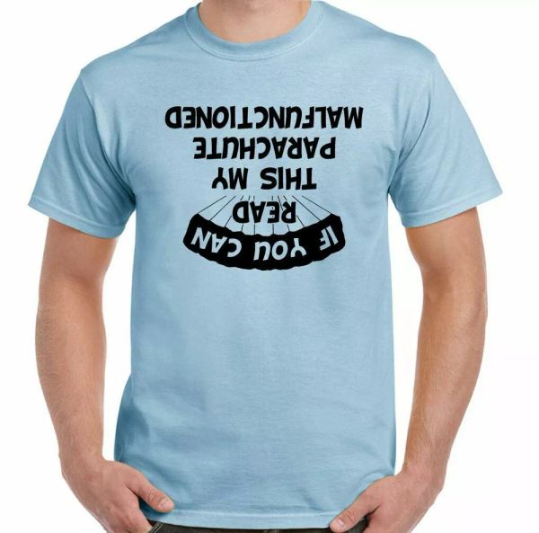 parachuting t-shirt mens funny fall skydive 1 2 3 para if you can read this, White;black
parachuting t-shirt mens funny fall skydive 1 2 3 para if you can read this, White;black