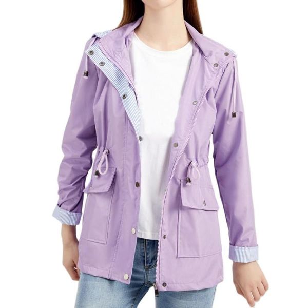 women's jackets plus size women coat buttons zipper closure waist drawstring detachable hat striped lining casual windbreaker outerwear, Black;brown
women's jackets plus size women coat buttons zipper closure waist drawstring detachable hat striped lining casual windbreaker outerwear, Black;brown