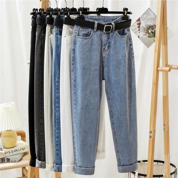 women's jeans high waist harem for women spring plus size denim pants with belt mom washed boyfriend trousers jean femme, Blue
women's jeans high waist harem for women spring plus size denim pants with belt mom washed boyfriend trousers jean femme, Blue