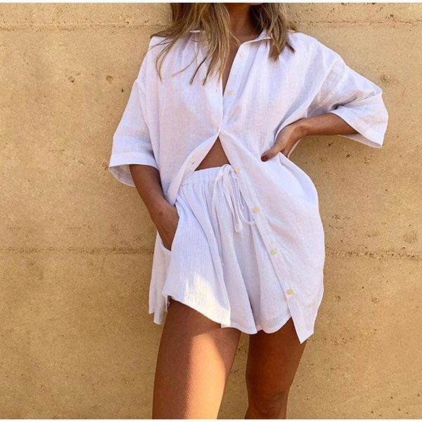 women's tracksuits short tracksuit two piece suit 2021 summer oversized loose shirt elastic waist drawstring shorts set lady sets, Gray
women's tracksuits short tracksuit two piece suit 2021 summer oversized loose shirt elastic waist drawstring shorts set lady sets, Gray