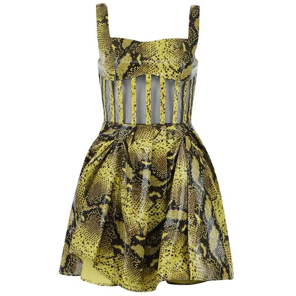 women fashion leather snake pattern pleated dress elegant celebrity bodycon party vestido casual dresses, Black;gray
women fashion leather snake pattern pleated dress elegant celebrity bodycon party vestido casual dresses, Black;gray