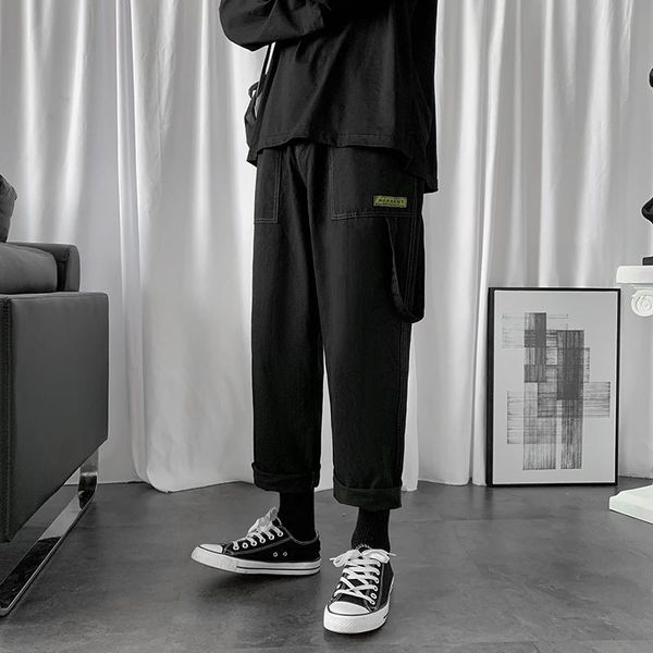 men's loose leisure trousers baggy cargo tactical casual pants military style solid color fitness sweatpants size m-2xl, Black
men's loose leisure trousers baggy cargo tactical casual pants military style solid color fitness sweatpants size m-2xl, Black