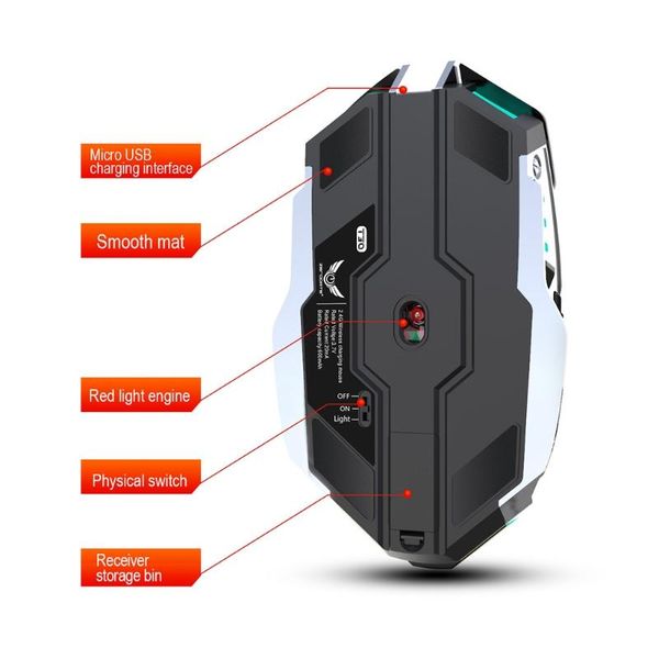 mice wireless gaming mouse rechargeable usb with 6 buttons 7 changeable led color mah lithium battery
mice wireless gaming mouse rechargeable usb with 6 buttons 7 changeable led color mah lithium battery
