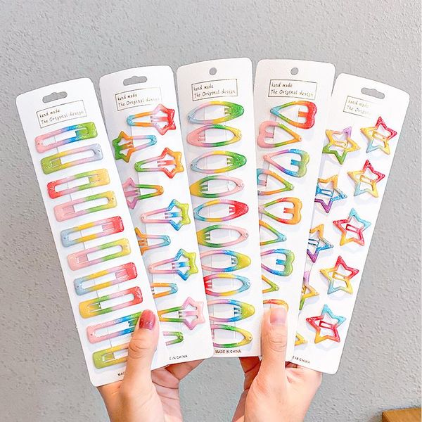 hair accessories 10pcs/set bag packed cute colorful geometric clips for girls sweet hairpins barrettes headband fashion, Slivery;white
hair accessories 10pcs/set bag packed cute colorful geometric clips for girls sweet hairpins barrettes headband fashion, Slivery;white