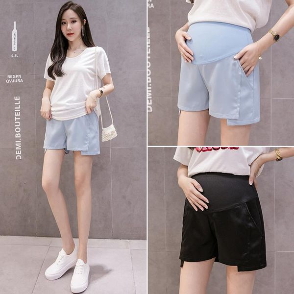 maternity bottoms 353# leisure pants summer solid color shorts support abdomen elastic for pregnant women trousers, White
maternity bottoms 353# leisure pants summer solid color shorts support abdomen elastic for pregnant women trousers, White