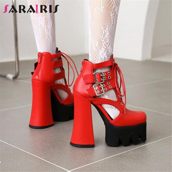 sarairis ankle summer female sandals solid lace up buckle platform women large size 43 design quality shoes woman dress, Black
sarairis ankle summer female sandals solid lace up buckle platform women large size 43 design quality shoes woman dress, Black