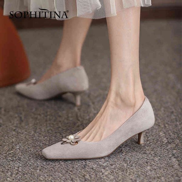 sophitina women shoes leisure pearl flower premium leather handmade shoes thin heels all-match elegant office lady pumps ao354 210513, Black
sophitina women shoes leisure pearl flower premium leather handmade shoes thin heels all-match elegant office lady pumps ao354 210513, Black