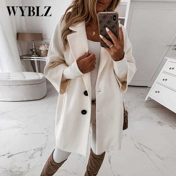 autumn warm woolen famale jacket fashion elegant turn down collar single buttom long trench coat solid all-match women clothing 210930, Black
autumn warm woolen famale jacket fashion elegant turn down collar single buttom long trench coat solid all-match women clothing 210930, Black