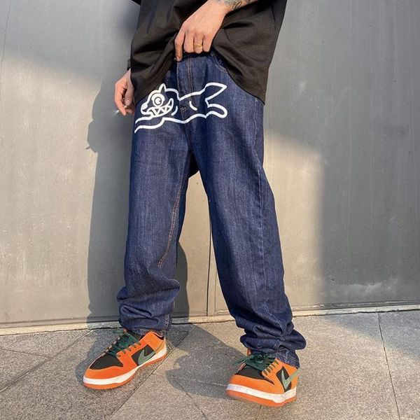 men's jeans spring autumn high street oversize casual dog print straight women men loose baggy denim pants harajuku hip hop trousers, Blue
men's jeans spring autumn high street oversize casual dog print straight women men loose baggy denim pants harajuku hip hop trousers, Blue