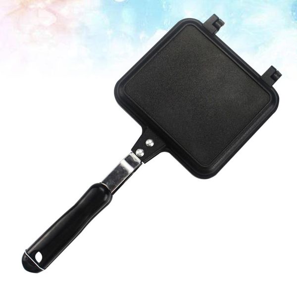 1pcs sandwich bread mold home gas non-stick frying pan toast double side pan(black) pans
1pcs sandwich bread mold home gas non-stick frying pan toast double side pan(black) pans
