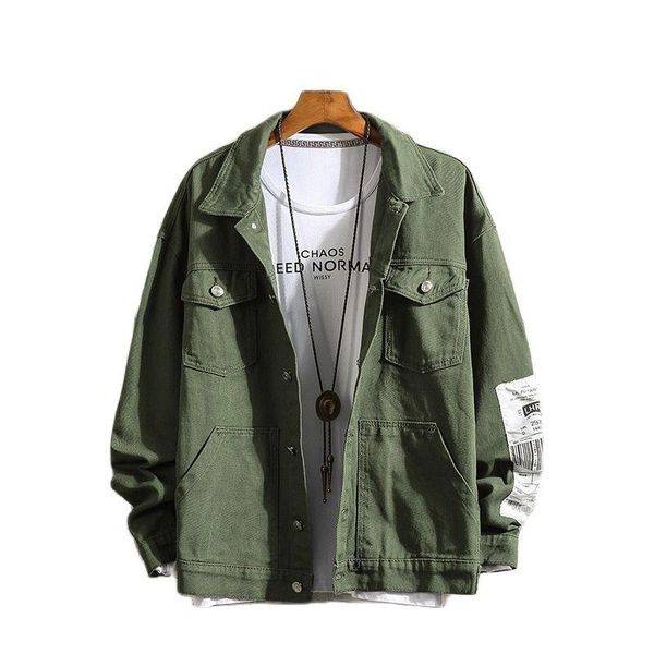 men's jackets fashion handsome black tooling cotton denim male korean loose wild brand streetwear coat casual spring autumn jacket, Black;brown
men's jackets fashion handsome black tooling cotton denim male korean loose wild brand streetwear coat casual spring autumn jacket, Black;brown