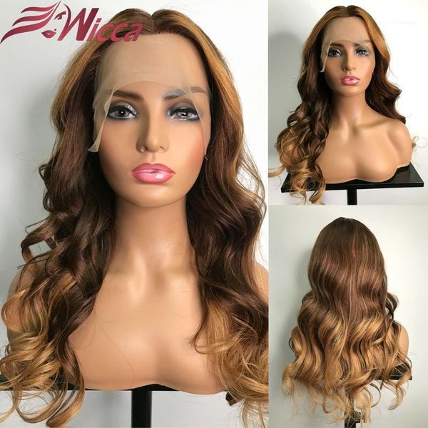 wicca lace frontal human hair wigs remy brazilian pre plucked hairline with baby 180 density highlight wave wig1, Black;brown
wicca lace frontal human hair wigs remy brazilian pre plucked hairline with baby 180 density highlight wave wig1, Black;brown