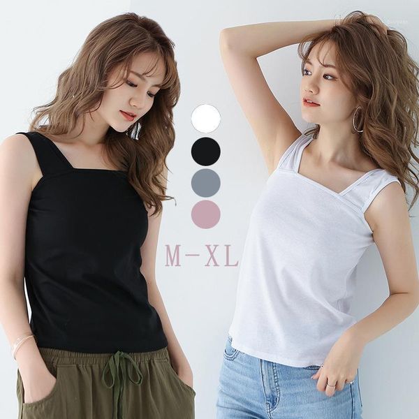women's t-shirt korean style female off shoulder knitted pure color cotton skin-friendly harajuku tank summer breathable singlet, White
women's t-shirt korean style female off shoulder knitted pure color cotton skin-friendly harajuku tank summer breathable singlet, White