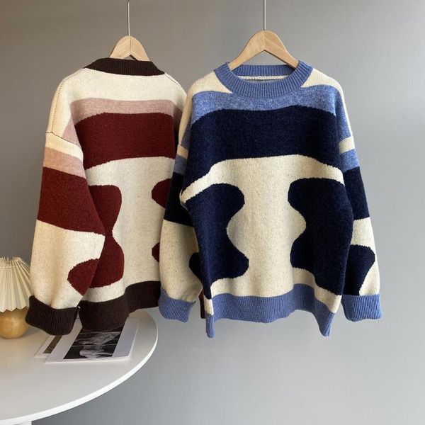 loose korean style rthicken sweater women o neck cute cow pattern printed casual streetwear female harajuku kintted, White;black
loose korean style rthicken sweater women o neck cute cow pattern printed casual streetwear female harajuku kintted, White;black