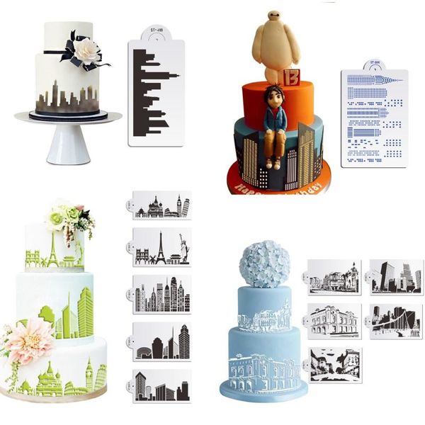 baking moulds landmark building design cake stencil pet border stencils diy drawing lace template mold decorating tool bakeware
baking moulds landmark building design cake stencil pet border stencils diy drawing lace template mold decorating tool bakeware